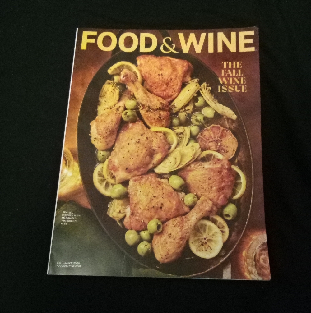 Food & Wine Magazine The Fall Wine Issue September 2026